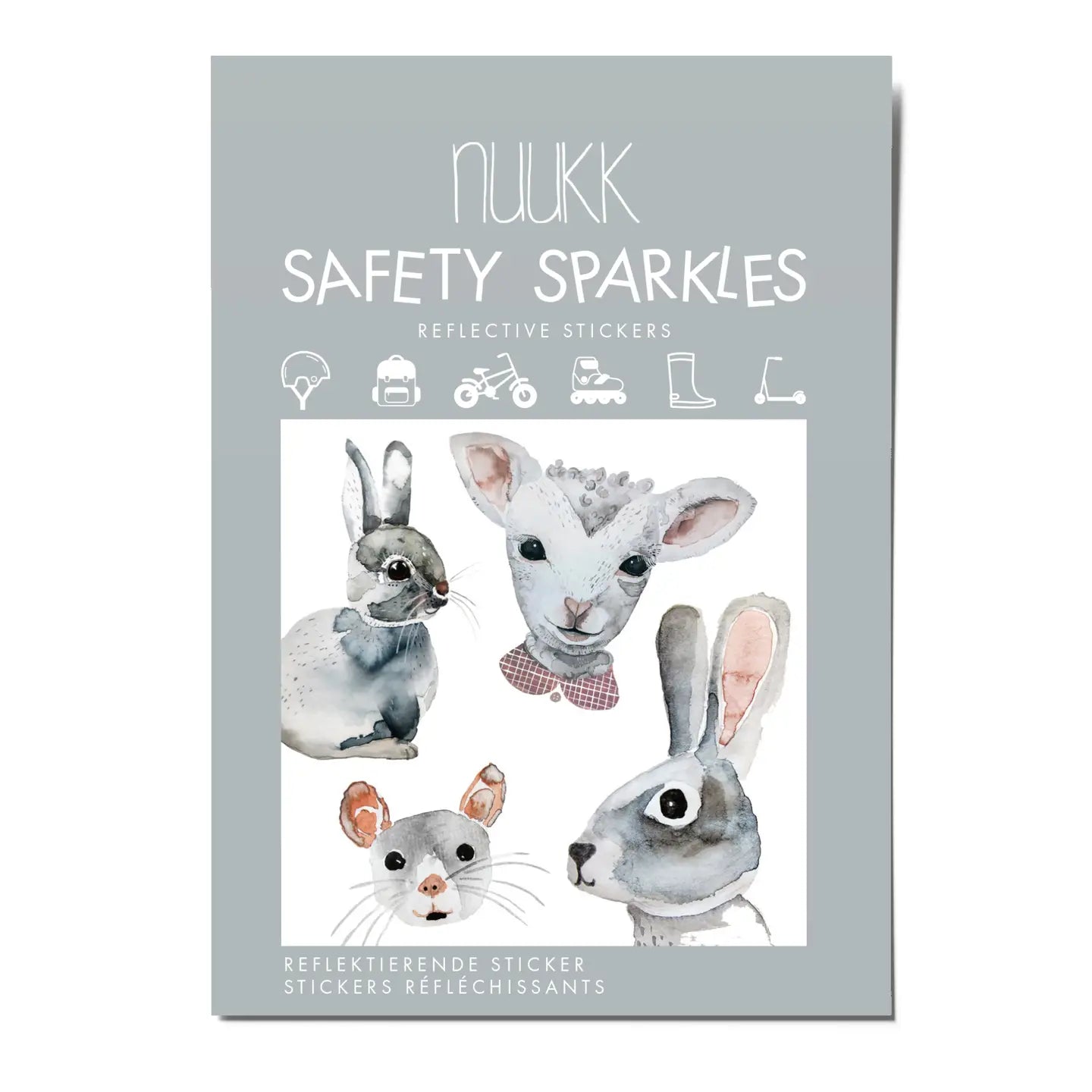 Lamb & Bunny Reflective Stickers