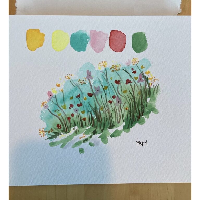 Handmade FZ Trio 2 Wild Flowers Watercolour Trial Set
