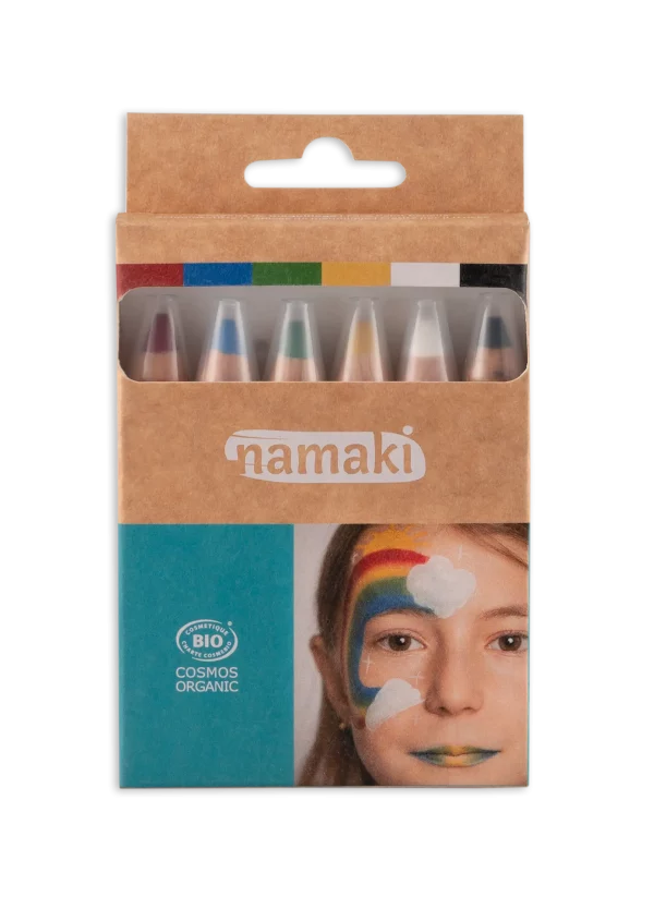Make-up Jumbo Pencils Set- 6 Colors Rainbow