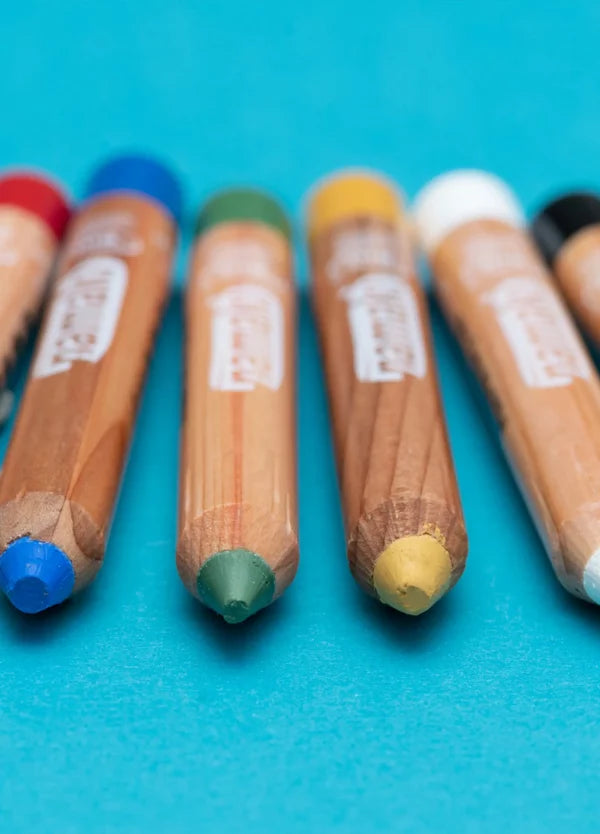 Make-up Jumbo Pencils Set- 6 Colors Rainbow