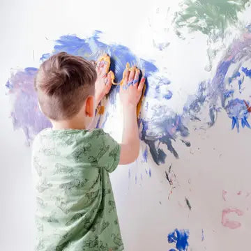 Lot de 4 peintures pour doigts bio et végétaliennes « Aki »