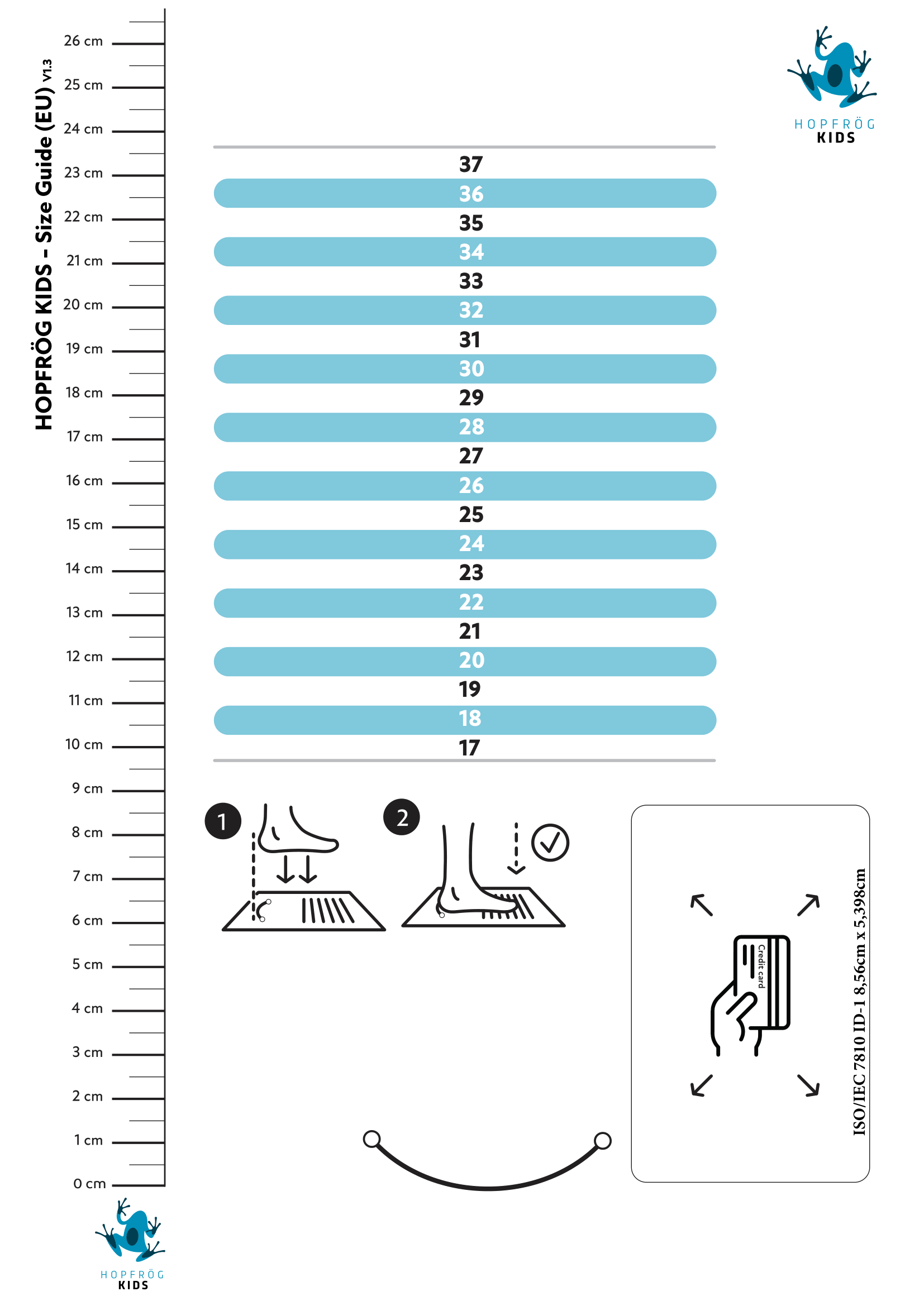 HOPFROG Size Guide