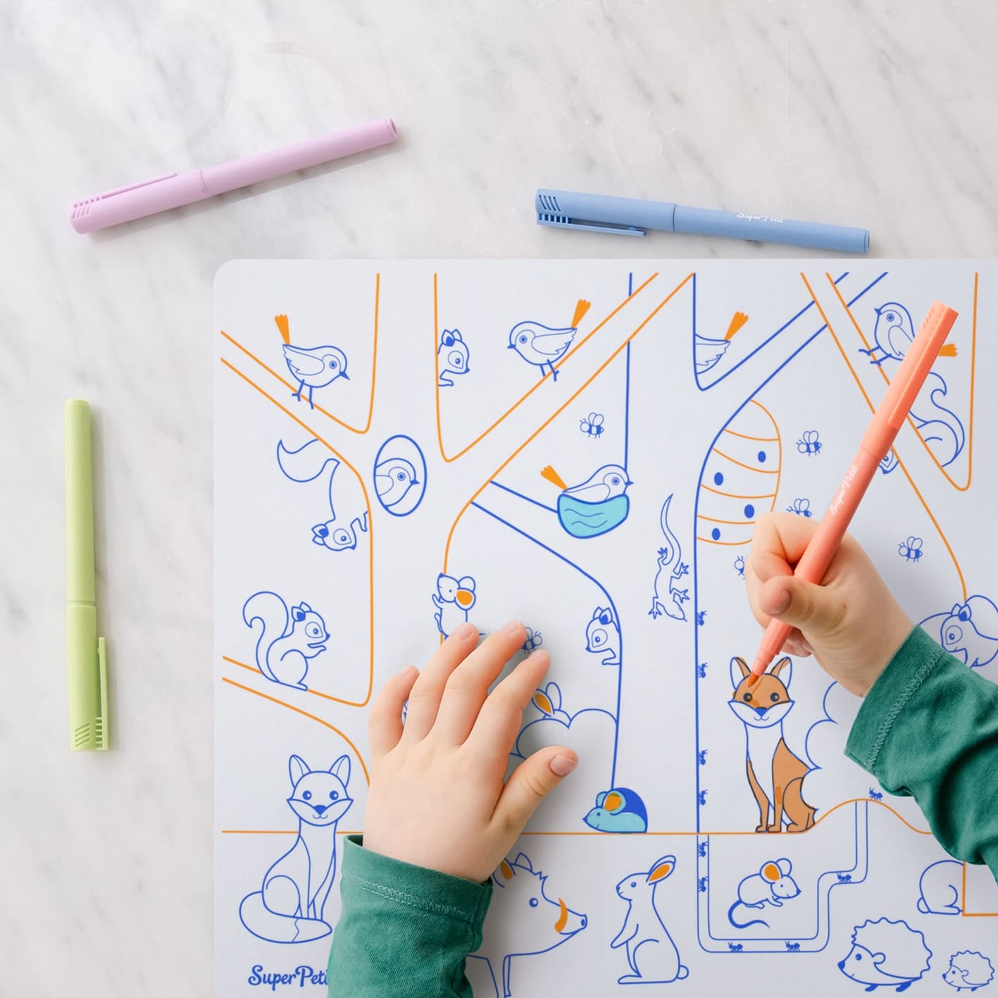 REUSABLE COLOURING MAT: NUMBERS