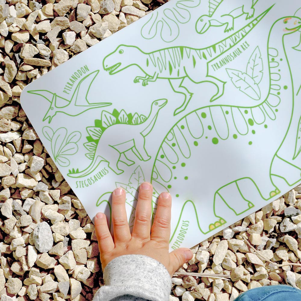 The Dinosaurs Mini Coloring Placemat