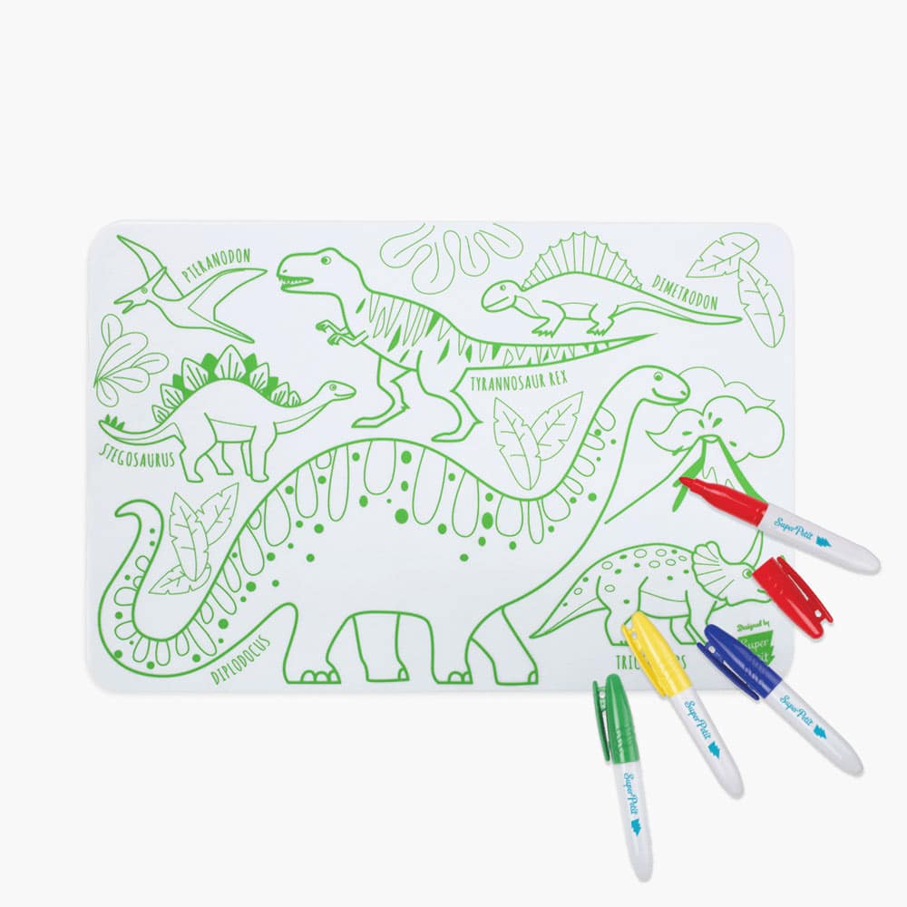 The Dinosaurs Mini Coloring Placemat