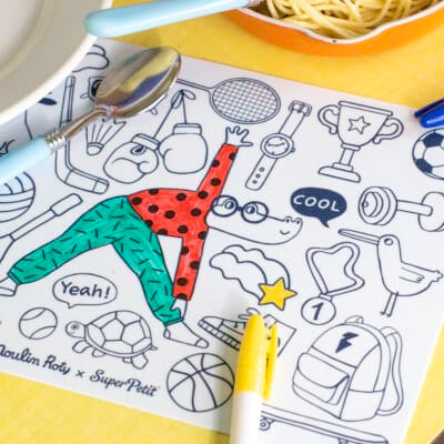 The Loufoques Mini Coloring Placemat