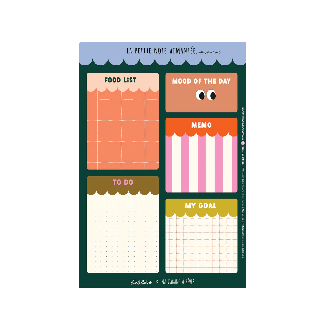 Notes autocollantes magnétiques - Les P'tites NOTES 
