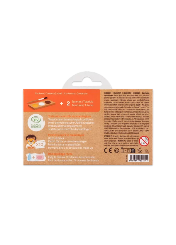 Face painting palette 3 colors - Lion & Giraffe