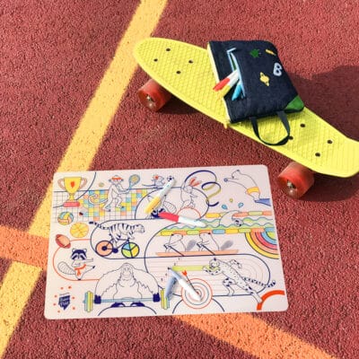 REUSABLE COLOURING MAT: Olympic Sport