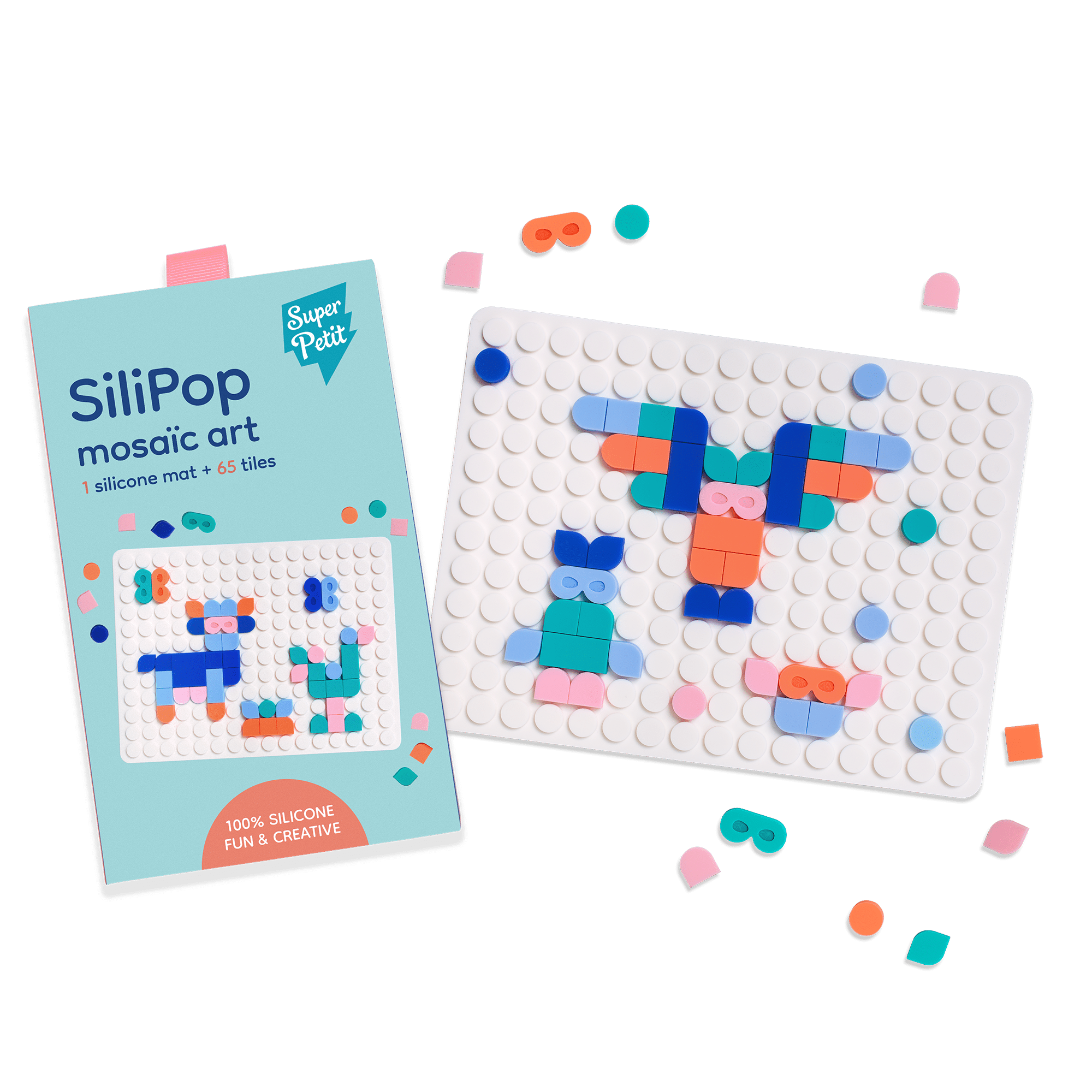 SILIPOP WHITE – CREATIVE POP-ON MOSAIC GAME