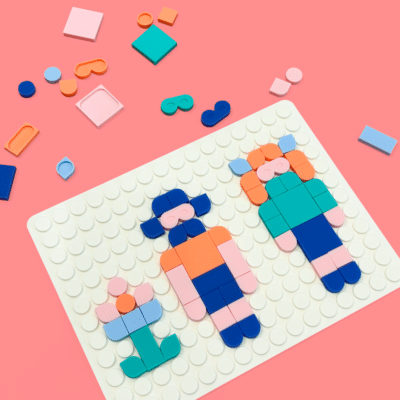 SILIPOP WHITE – CREATIVE POP-ON MOSAIC GAME