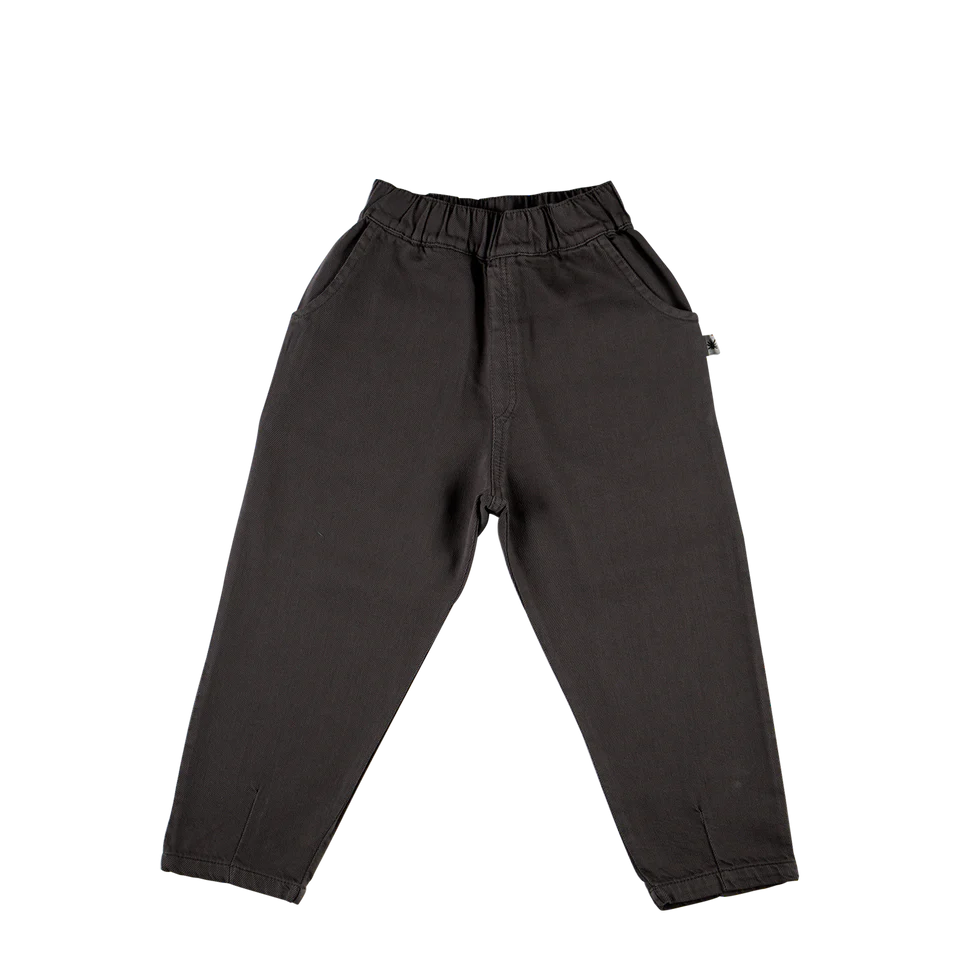 Pantalon ample en toile - Anthracite