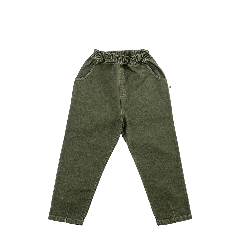 Slouchy Canvas Broek - Antraciet