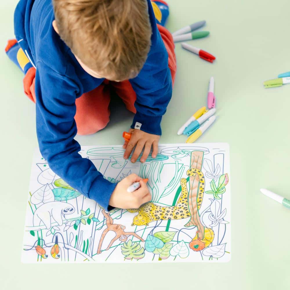 REUSABLE COLOURING MAT: AMAZONIA