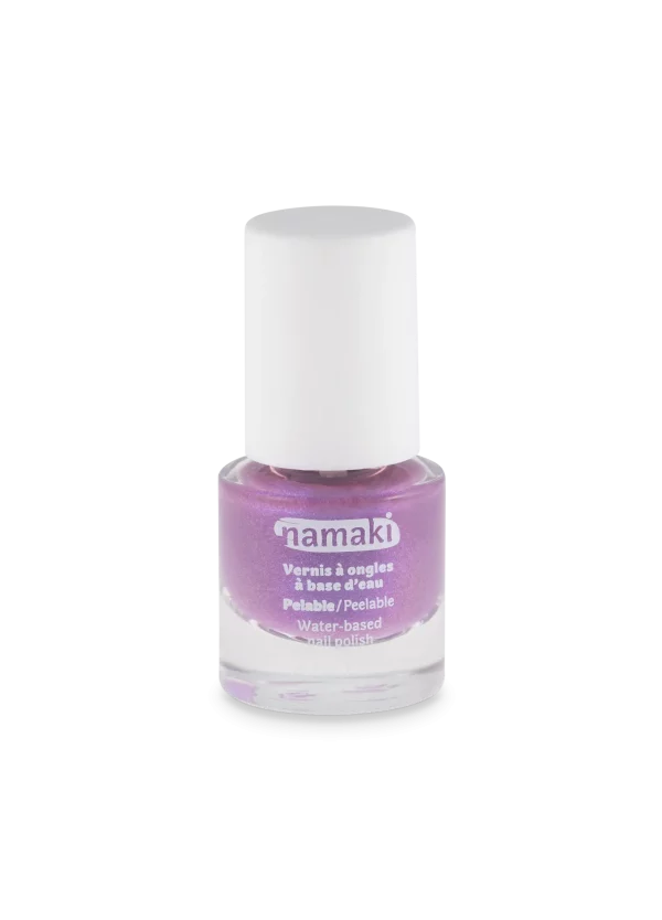 Water-based nail polish- Purple Glitter